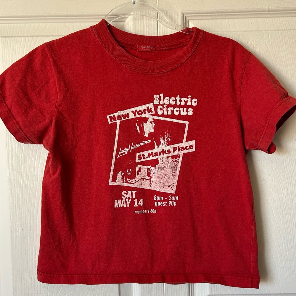 Brandy Melville John Galt Electric Circus Top OS